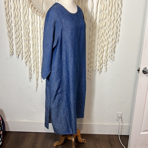 SOLD Tancredi & Morgen Chambray Lightweight Garden Dress O/S - Picture 2 of 9